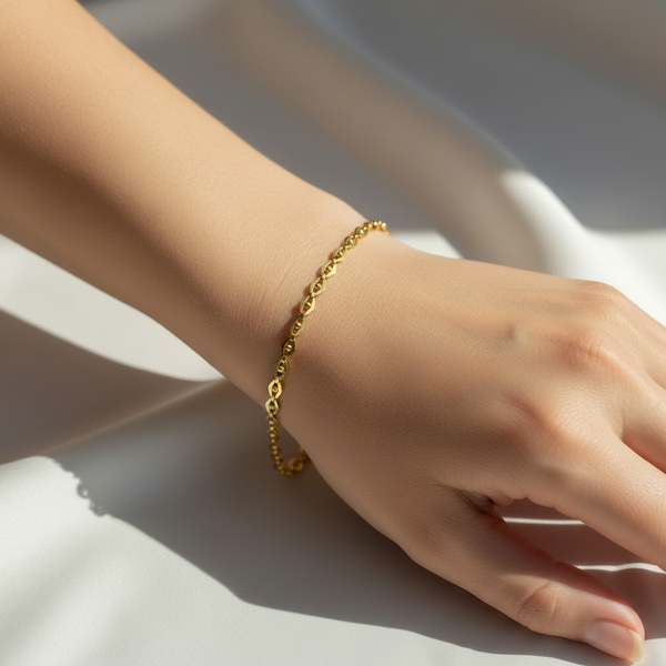 Pulsera Ojos puesta -- joyeria fina Leyfina Colombia