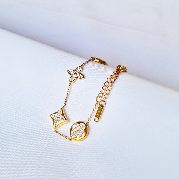 Pulsera Louis Vuitton Éclat joyeria en oro, oro laminado Leyfina -- accesorio elegante coleccion Leyfina