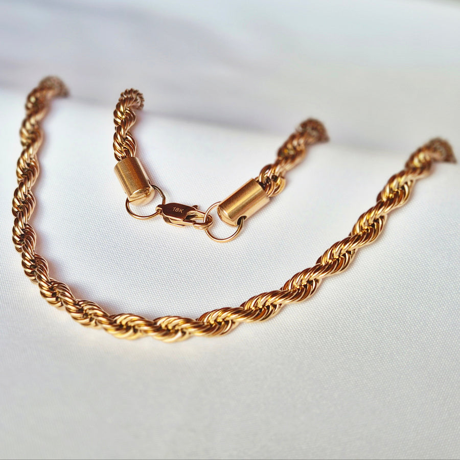 Cadena oro laminado 18k para mujer -- joyeria fina Leyfina