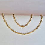 Cadena Óvalo joyeria en oro, oro laminado Leyfina -- accesorio elegante coleccion Leyfina