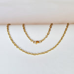 Cadena Óvalo joyeria en oro, oro laminado Leyfina -- accesorio elegante coleccion Leyfina