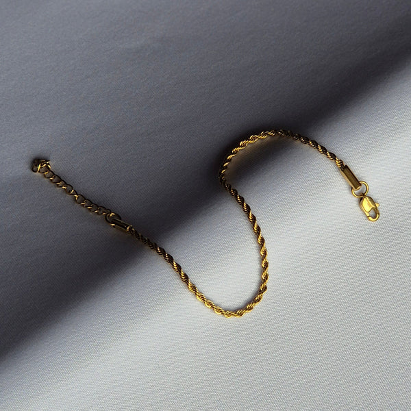Comprar tobillera chapada en oro -- accesorios elegantes Leyfina Colombia