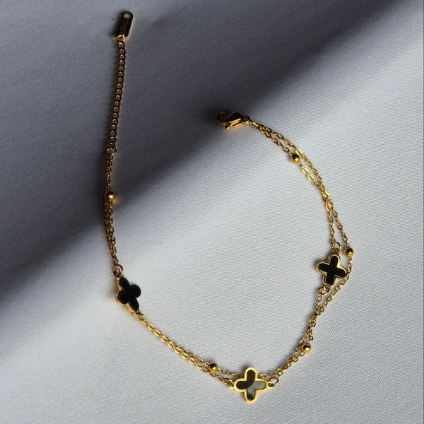 Comprar tobillera chapada en oro -- accesorios elegantes Leyfina Colombia