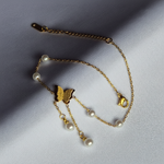 Tobillera Mariposas en estuche -- joyeria Leyfina