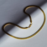 Cadena Escama joyeria en oro, oro laminado Leyfina -- accesorio elegante coleccion Leyfina