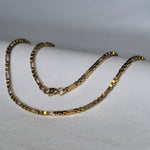 Cadena Cubos joyeria en oro, oro laminado Leyfina -- accesorio elegante coleccion Leyfina