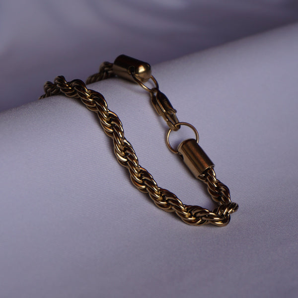 Pulso Lazo joyeria en oro, oro laminado Leyfina -- accesorio elegante coleccion Leyfina