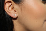 Aretes topo chispa redondo
