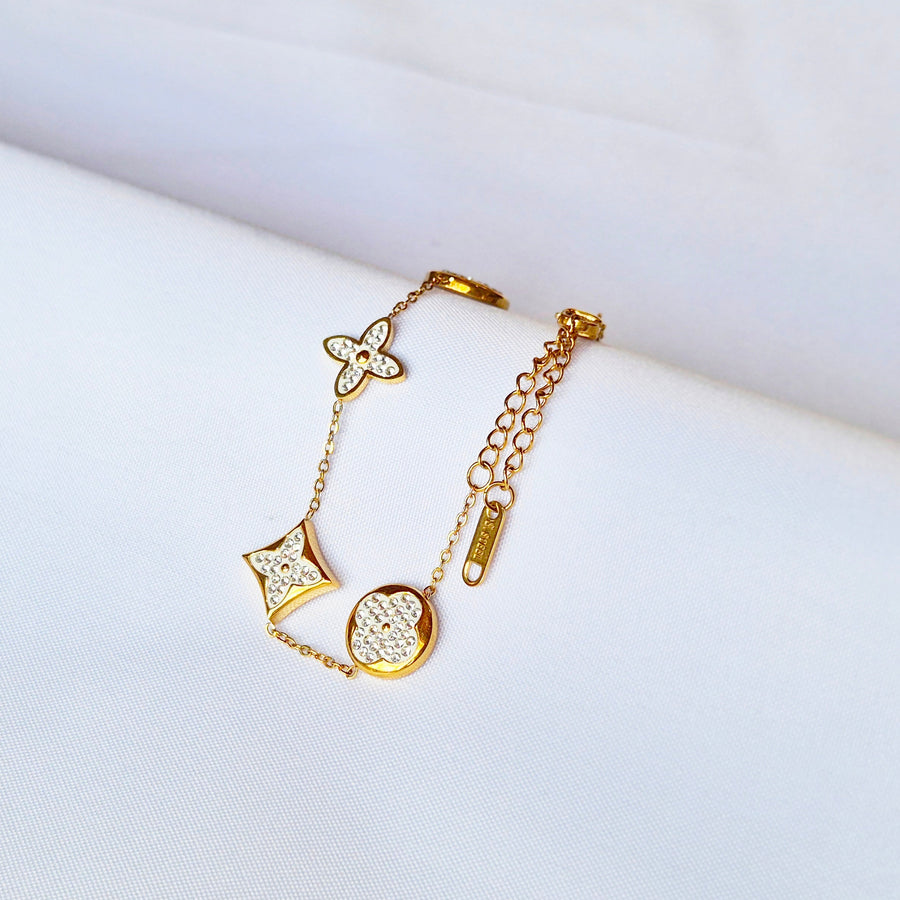 Pulsera Louis Vuitton Éclat joyeria en oro, oro laminado Leyfina -- accesorio elegante coleccion Leyfina