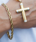Pulso Lazo joyeria en oro, oro laminado Leyfina -- accesorio elegante coleccion Leyfina