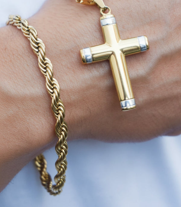 Pulso Lazo joyeria en oro, oro laminado Leyfina -- accesorio elegante coleccion Leyfina