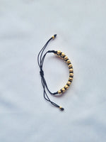 Manilla Italiana Doble 24 Balines joyeria en oro, oro laminado Leyfina -- accesorio elegante coleccion Leyfina