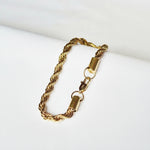 Pulso Lazo joyeria en oro, oro laminado Leyfina -- accesorio elegante coleccion Leyfina
