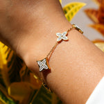 Pulsera Louis Vuitton Éclat joyeria en oro, oro laminado Leyfina -- accesorio elegante coleccion Leyfina
