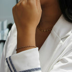 Pulsera Bulgari Aurore joyeria en oro, oro laminado Leyfina -- accesorio elegante coleccion Leyfina