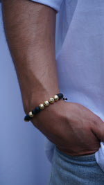 Manilla Italiana Diamantada 9 Balines joyeria en oro, oro laminado Leyfina -- accesorio elegante coleccion Leyfina