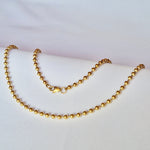 Cadena Militar joyeria en oro, oro laminado Leyfina -- accesorio elegante coleccion Leyfina