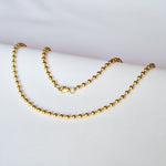 Cadena Militar joyeria en oro, oro laminado Leyfina -- accesorio elegante coleccion Leyfina