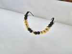 Manilla Italiana Diamantada 9 Balines joyeria en oro, oro laminado Leyfina -- accesorio elegante coleccion Leyfina