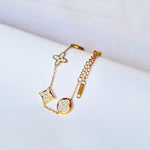 Pulsera Louis Vuitton Éclat joyeria en oro, oro laminado Leyfina -- accesorio elegante coleccion Leyfina